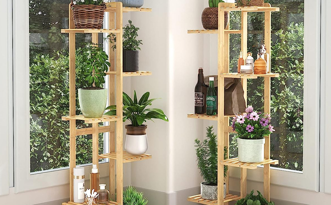 Easoger 7 Tier Bamboo Plant Stand
