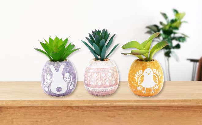 Easter Ceramic Planters