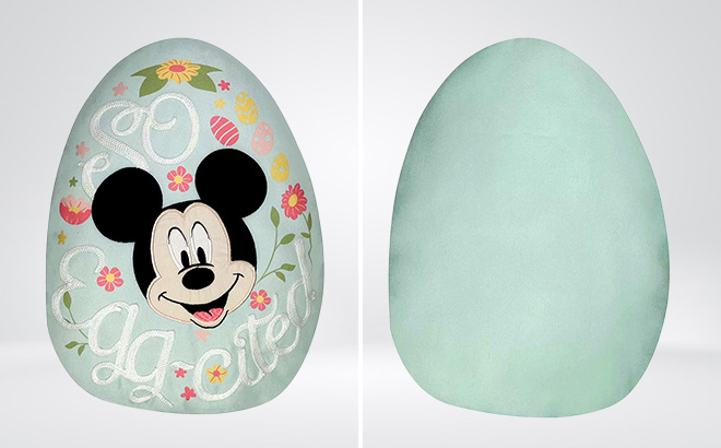 Easter Disneys So Eggcited Mickey Throw Pillow