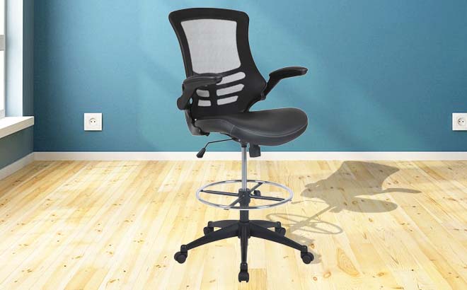 Ergonomic Drafting Chair Black