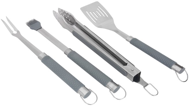 Expert Grill Stainless Steel 4 piece BBQ Tool Set