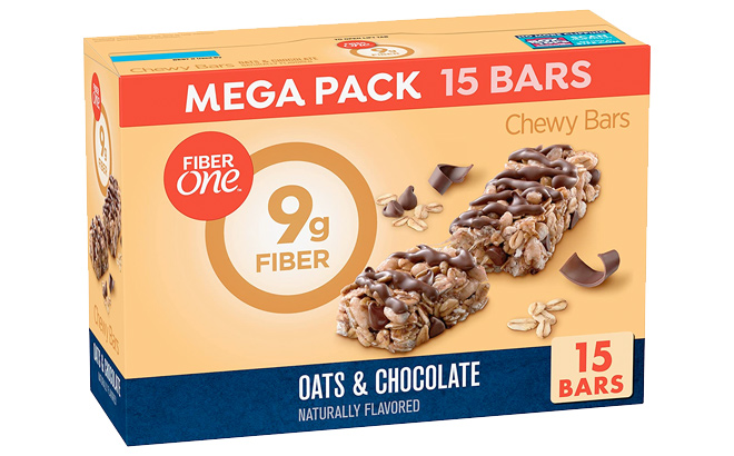 Fiber One Chewy Bars Oats Chocolate Fiber Snacks Mega Pack