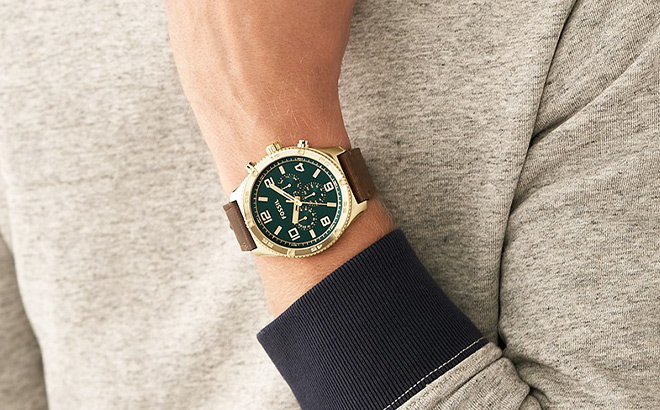 Fossil Brox Multifunctional Leather Watch