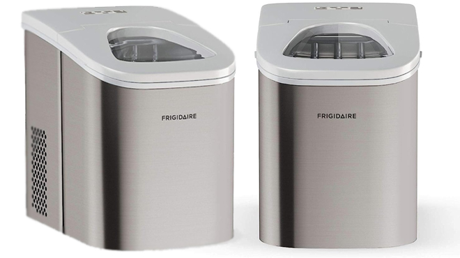 Frigidaire Countertop Ice Maker in two angles