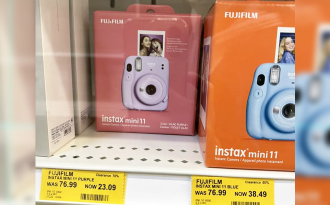 Fujifilm Instax Mini 11 Purple on Shelf