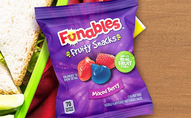 Funables Fruity Snacks, Back to School Snacks 40-Pack Pouches Funables Fruity Snacks, Back to School Snacks 40-Pack Pouches