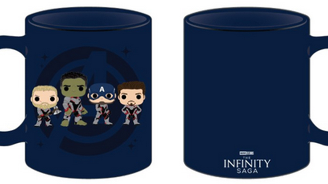 Funko Pop Avengers Ceramic Mug front and back view