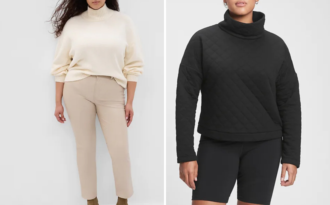 GAP Womens Pants And Sweatshirt On Models GAP Womens Pants And Sweatshirt On Models