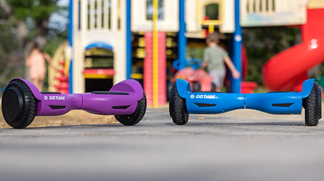 Gotrax Lil Cub Kids Hoverboard in Purple and Blue Colors