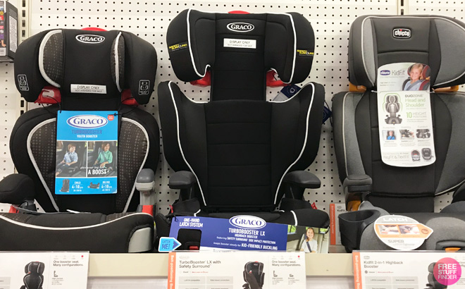 Graco Turbo Booster LX Car Seat on shelves at Target