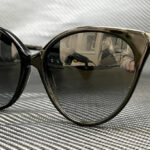 Gucci Black Gray Cat Eye Sunglasses 1