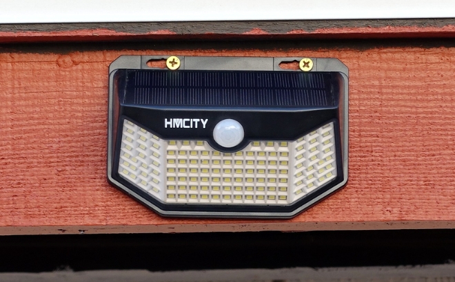 HMCITY Solar Lights Outdoor 120 LED 2 Pack