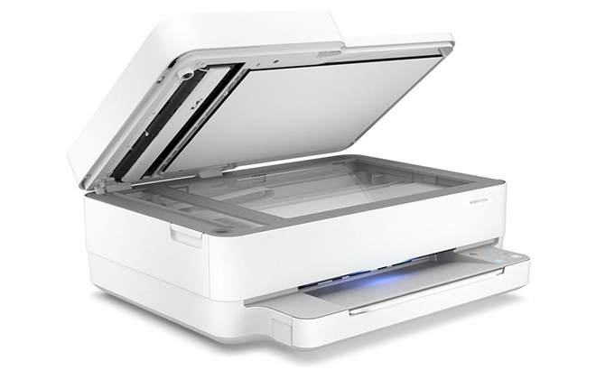 HP ENVY Printer Copier Scanner Fax with Instant Ink on WHite Background HP ENVY Printer Copier Scanner Fax with Instant Ink on WHite Background