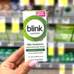Hand Holding Blink Contacts Lubricating Eye Drops 0 34 Fl Oz at Walgreens