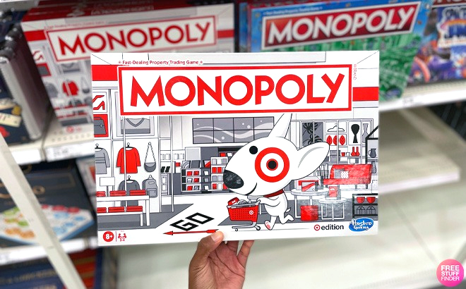Hand Holding Monopoly Game Target Edition