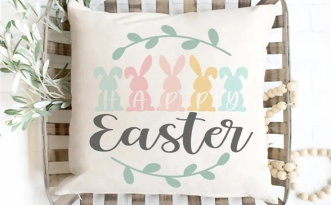 Happy Easter Pillow Cover