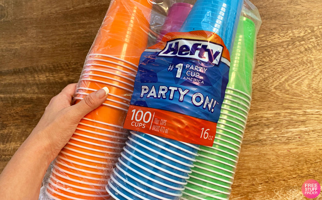 Hefty Party Plastic Cups 100 Count