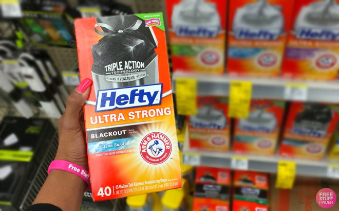 Hefty-Ultra-Strong-Blackout-40-Count-Trash-Bags Hefty Ultra Strong Blackout 40 Count Trash Bags