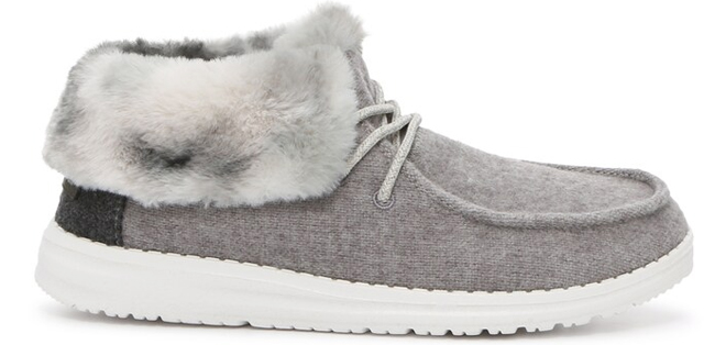 Hey Dude Britt Kids Shoes in Grey Color