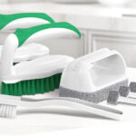 Holikme Deep Cleaning Brush 7 Piece Set on a Countertop
