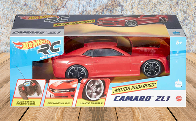 Hot Wheels Remote Control Car Red ZL1 Camaro RC in a box 1