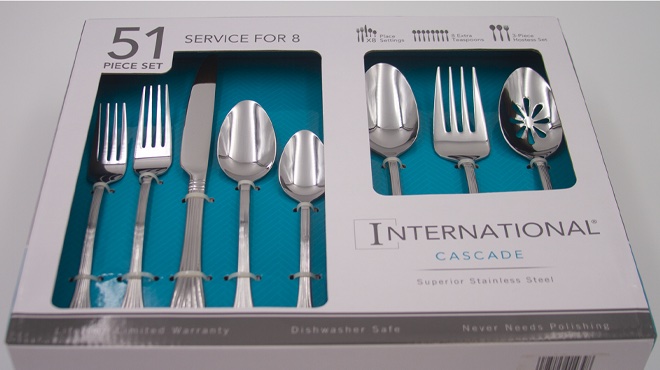 International Silver Stainless Steel 51 Pc Cascade Collection