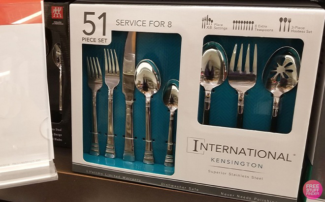 International Silver Stainless Steel 51 Pc Kensington Collection