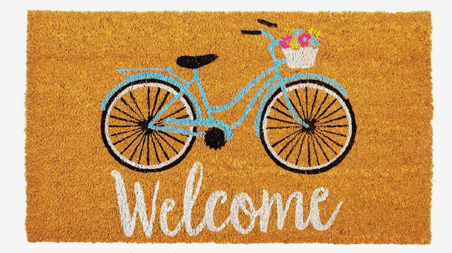 Juvale Bicycle Welcome Doormat