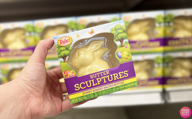 Kellers Bunny Shaped Salted Butter Sculpture