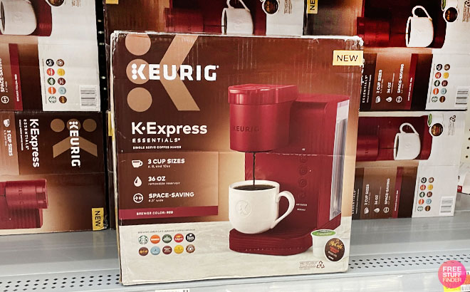 Keurig K Express Essentials Red Single Serve K Cup Pod Coffee Maker