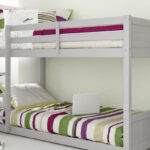 Korbin Twin Over Twin Standard Bunk Bed in Gray Color