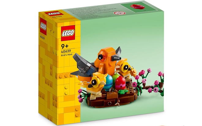 LEGO Birds Nest Building Toy Kit on a White Background