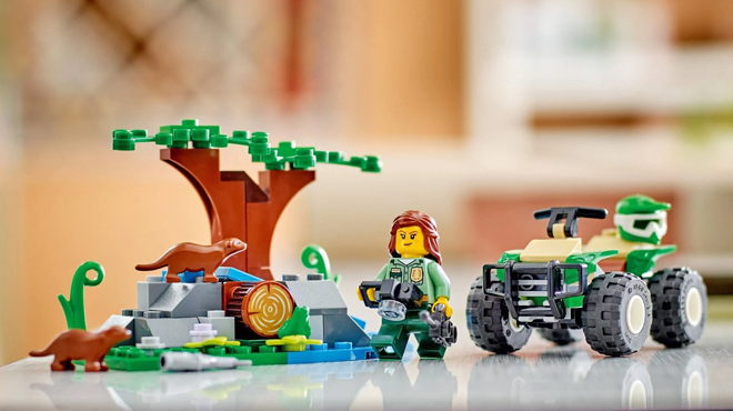 LEGO City ATV and Otter Habitat Off Roader Quad Bike Toy Car 2