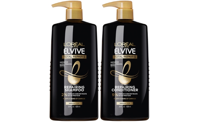 LOreal Paris Elvive Total Repair 5 Repairing Shampoo and Conditioner