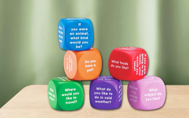 Learning Resources Conversation Cube Set Learning Resources Conversation Cube Set