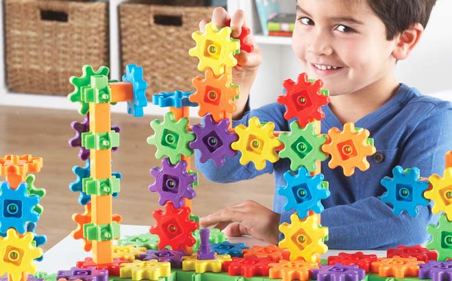 Learning Resources Gears Gears Gears 100 Piece Deluxe Building Set
