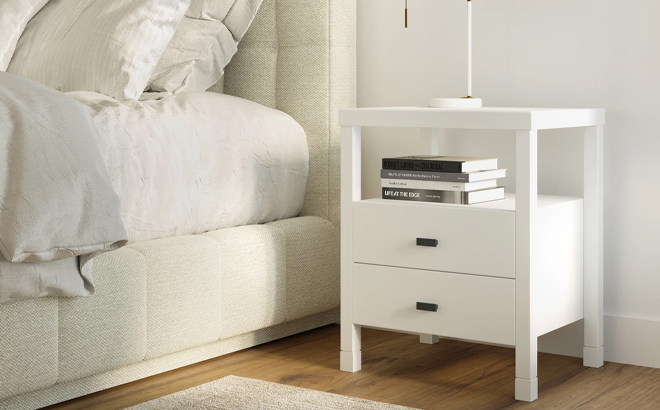 Leflore Solid Manufactured Wood Nightstand