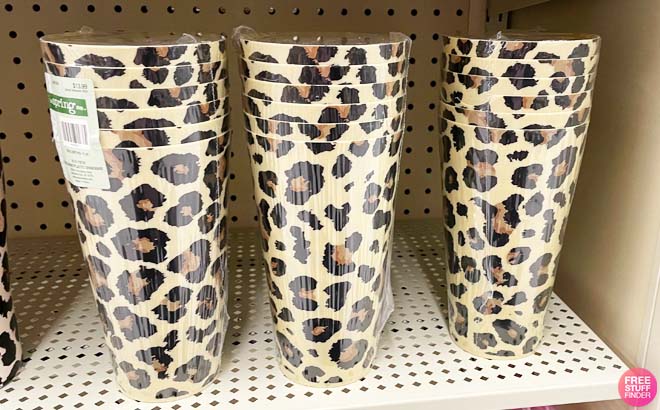 Leopard Printed Cups