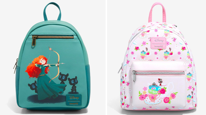 Loungefly Disney Brave Bow and Cinderella Mice Backpacks