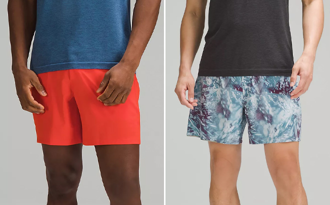 Lululemon Mens Pace Breaker Shorts and Surge Lined Shorts