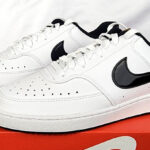 MENS NIKE COURT VISION LOW PATENT LEATHER CASUAL SHOES