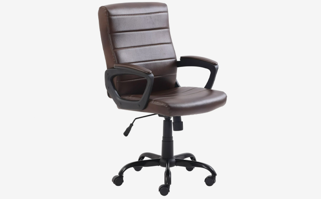 Mainstays Mid Back Managers Office Chair Brown