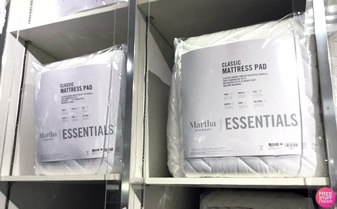 Martha Stewart Classic Quilted Mattress Pad in shelf