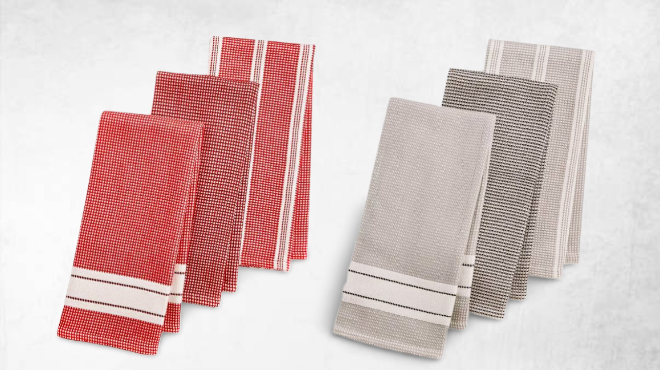 Martha Stewart Waffle Weave Kitchen Towels Set of 3