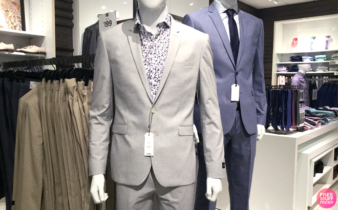 Mens Designer Suits on Mannequinns at Macys