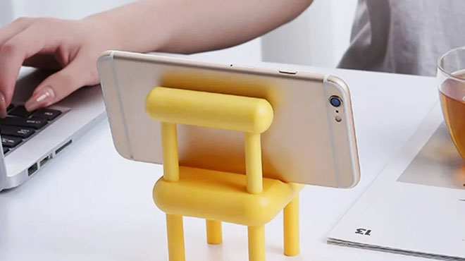 Mini Chair Phone and Tablet Holder 2