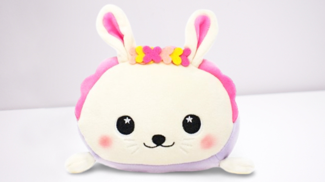 Moosh Moosh Carmen White Easter Bunny Pillow Plush Toy