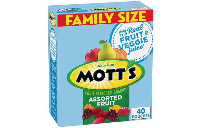 Motts Fruit Flavored Snacks Assorted Fruit Pouches Motts Fruit Flavored Snacks Assorted Fruit Pouchesi box