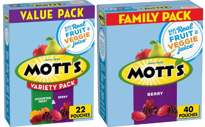 Mott's Fruit Flavored Snacks Motts Fruit Flavored Snacks