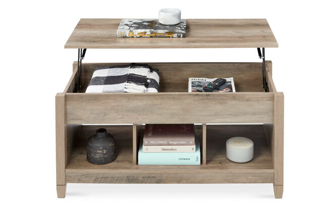 Multifunctional Lift Top Coffee Table With Hidden Storage